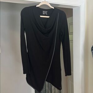 Marc New York Black Asymmetrical Tunic